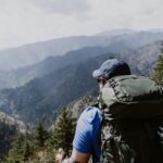 Hiker in the great smoky mountains